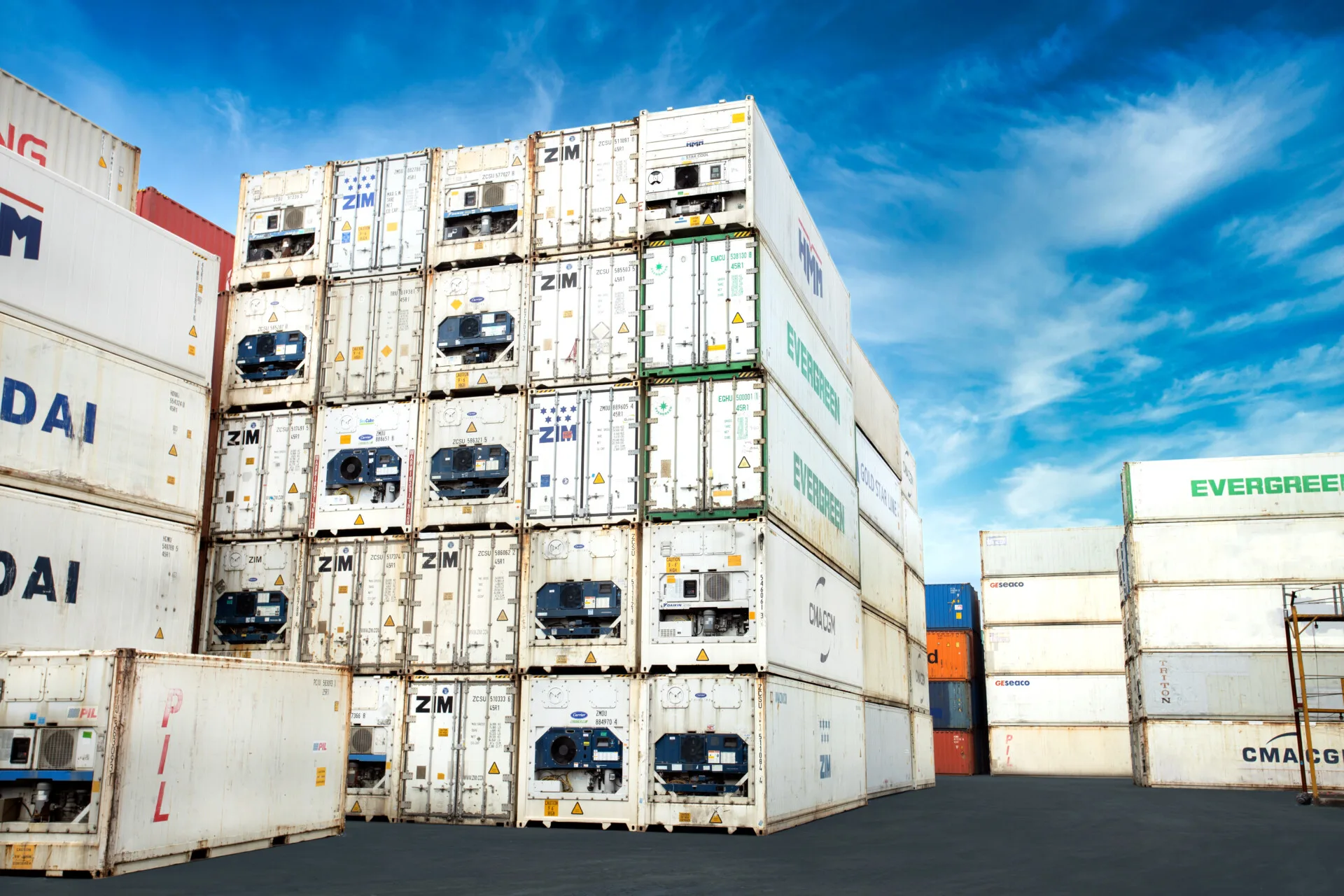 Ổ cắm điện khu vực Reefer